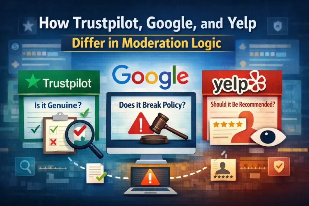 Trustpilot Google Yelp